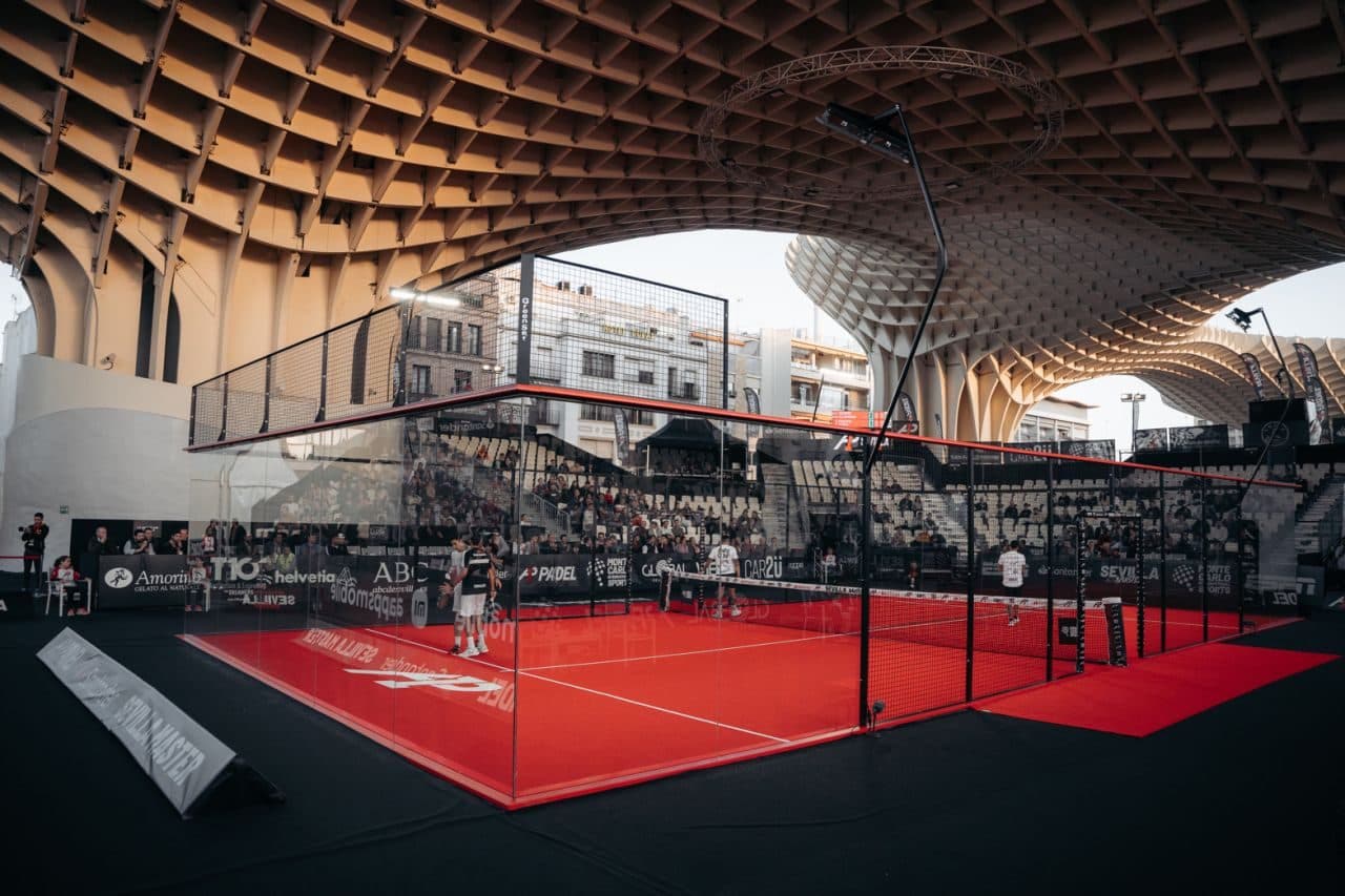 A1 Padel Sevilla Master court under the Metropol Parasol in Seville